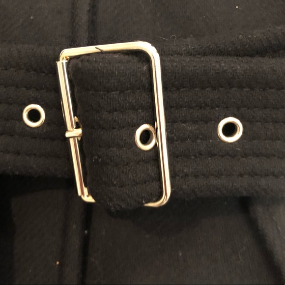 Zara Black Wool Zip Coat - Picture 6 of 8